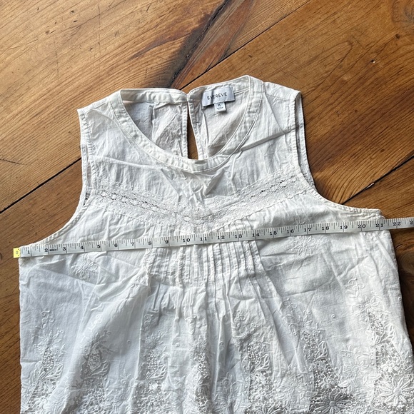 Evereve Ivory Sleeveless Lace Blouse - Picture 6 of 7
